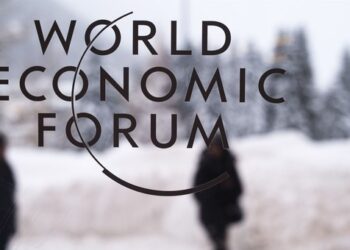 Cozy Davos luncheon crowd includes Manchin, Sinema and…Coons?