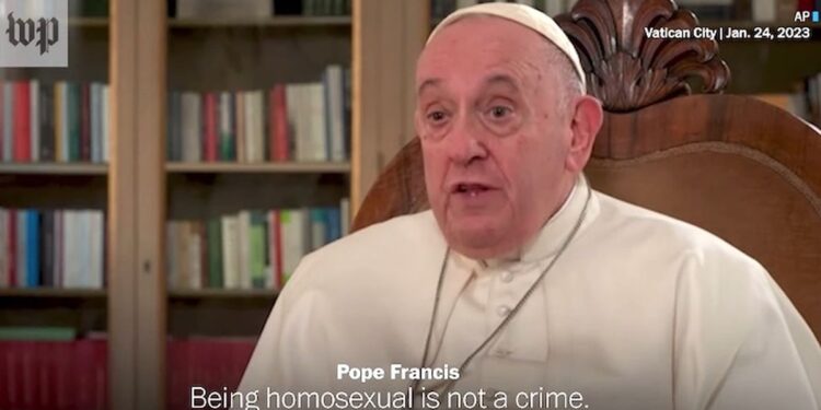 Pope Francis: It’s no crime to be gay — but …
