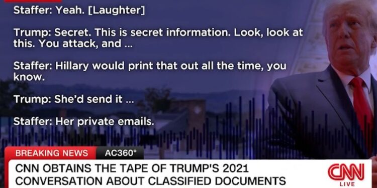 Trump: “Deranged” special counsel leaked audio that contradicts answer to Baier