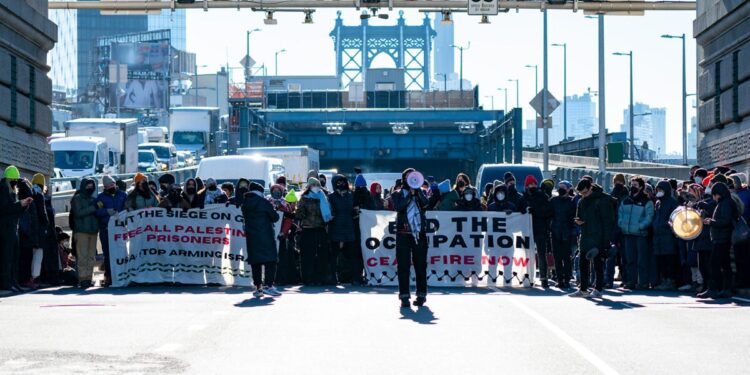 Fed Up NYC Driver Shoves Anti-Israel Protesters Blocking Traffic: ‘I Have A Daughter In Brooklyn … I Have To Get Home!’