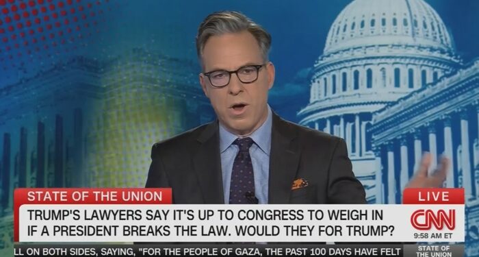 Tapper Doubts GOP Senators Would Convict Trump for Ordering a Murder of a Rival