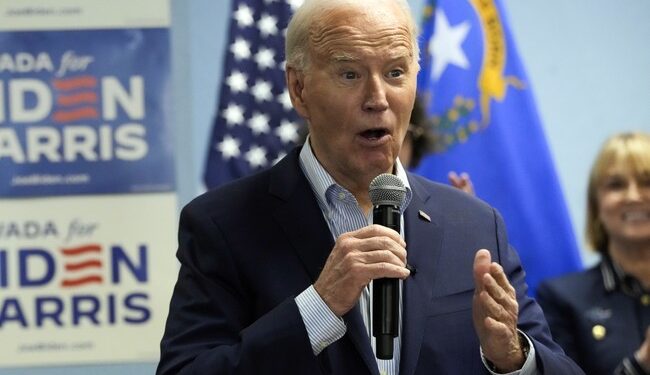 Biden Loses to the Teleprompter and Steals Trump’s Slogan, but Still Can’t Get Things Right in Las Vegas – RedState