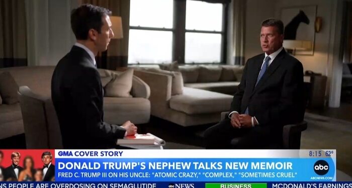 ABC Hails Trump’s Nephew Hawking Book Claiming He Said N-Word, Attacked Disabled