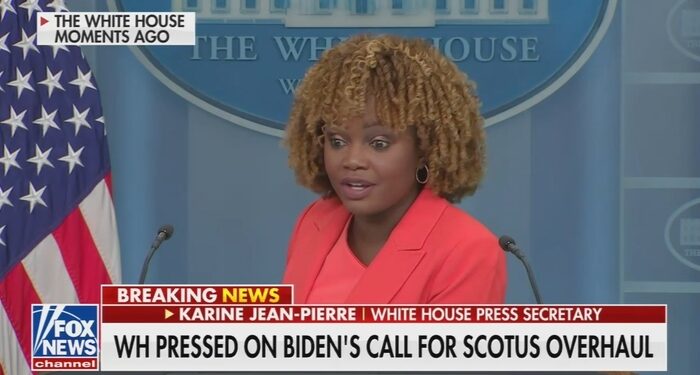 KJP Marks Biden WH’s 500th Briefing by Ducking Jacqui on Courts, Fox Biz on Debt