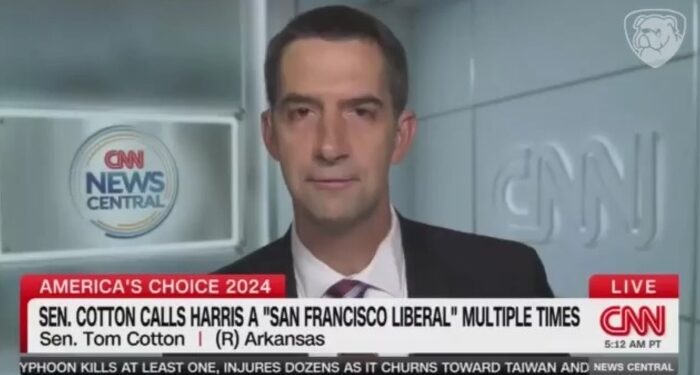 Cotton Accused of ‘Attacking Harris’ by Calling Her San Fran Liberal