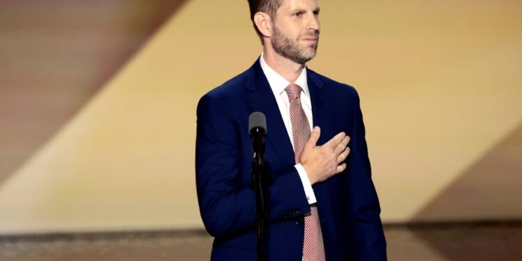 Eric Trump Says He’s ‘Never Been More Proud’ To Stand With His Father