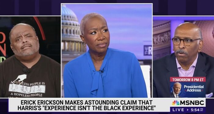 Joy Reid and Guests Bootlick Kamala Harris, Attack White Men