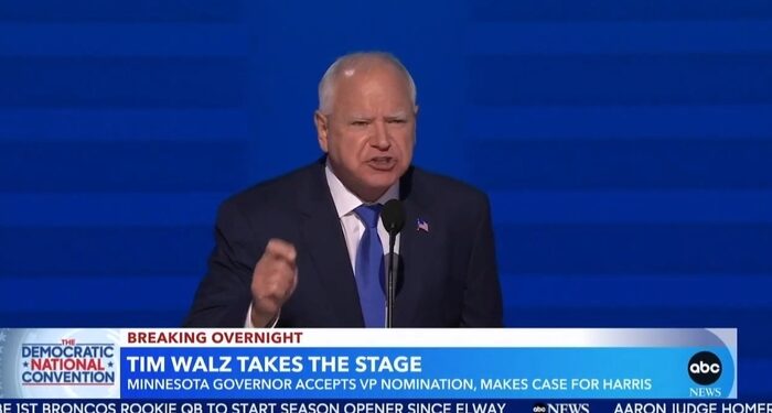 ABC Gets Hots for ‘Coach Walz’ Giving ‘Pep Talk’ to America With ‘Queen’ Oprah