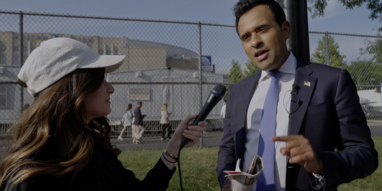Vivek Ramaswamy Reacts To Being Chased Out Of Pro-Hamas Protest Near DNC
