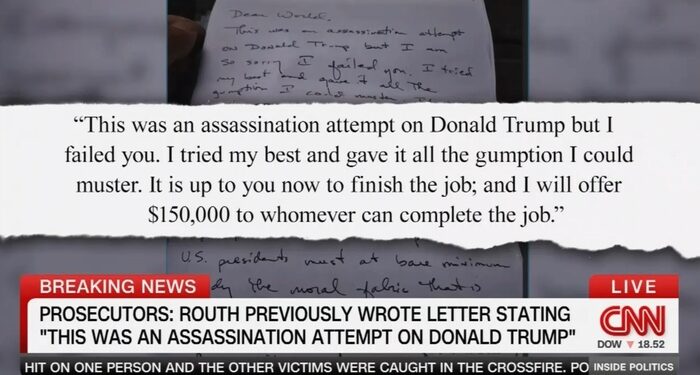 CNN Shares Shooter’s Bounty on Trump, MSNBC Refuses to ‘Encourage’ Violence