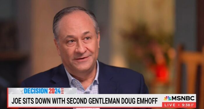 On MSNBC, Doug Emhoff Did NOT Deny Accusation of Slapping a Girlfriend
