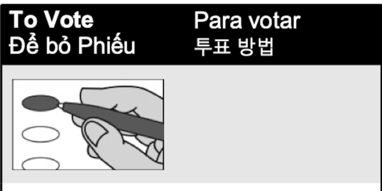 In D.C. Suburbs, Most Of The Ballot Is Written In Foreign Languages