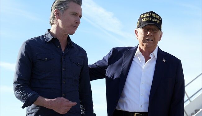 Donald Trump Smoothly Takes Control After Gavin Newsom Attempts to Hijack LAX Tarmac Presser – RedState