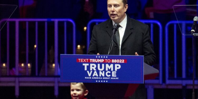 Elon Musk’s 4-Year-Old Son Steals The Show During Inauguration Rally