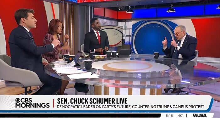CBS’s Grilling of Chuck Schumer Was Really a Lefty Group Therapy Meeting
