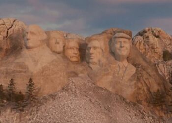 Heritage Ad Puts Trump on Mount Rushmore for ‘Remarkable’ Achievements in First Month