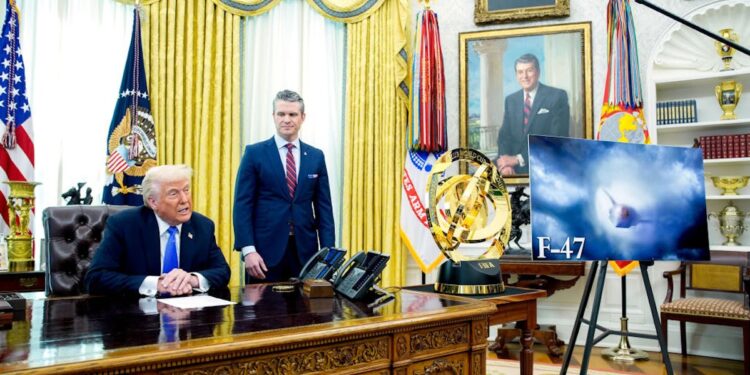 Trump, Hegseth Reveal 6th-Generation Fighter Jet