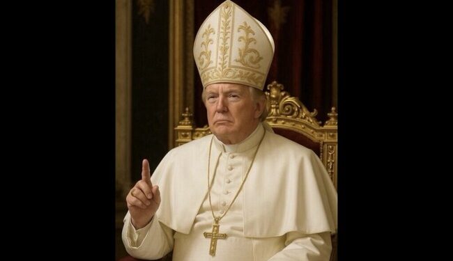 Donald Trump Sets Internet on Fire As He Posts AI Picture of Himself As Pope – RedState